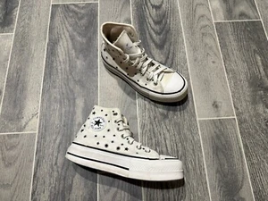 Converse Chuck Taylor All Star Lift Platform Crystal Energy Egret Womens 5.5 - Picture 1 of 5