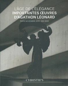 CHRISTIE’S 20C ART DECO NOUVEAU Sculpture AGATHON LEONARD Auction Catalog 19-20 - Picture 1 of 1