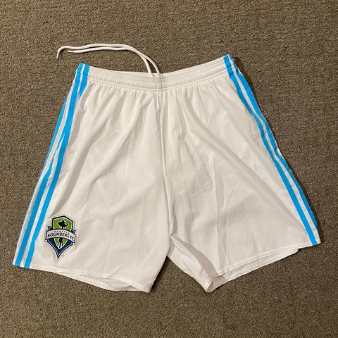 ADIDAS SEATTLE SOUNDERS AEROREADY Game/Match SHORTS White Mens MEDIUM NWOT Cover