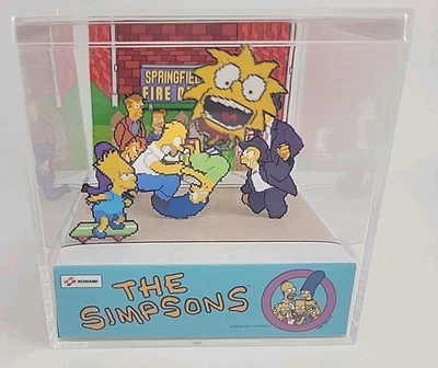 The Simpsons Arcade 3D Cube Handmade Retro Diorama Video Game - Image 1 of 4