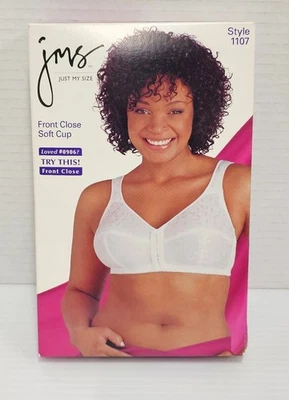 Just My Size JMS Front Close Soft Cup Bra 50DD Style 1107 - Image 1 of 4