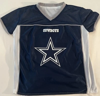 Camiseta deportiva reversible de fútbol americano de los Dallas Cowboys con bandera de la NFL - talla grande Foto 1 de 4