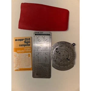 APR E6-B Flight Computer Navigation Tool Kit w/ Case & Instruction Manual - Picture 1 of 7