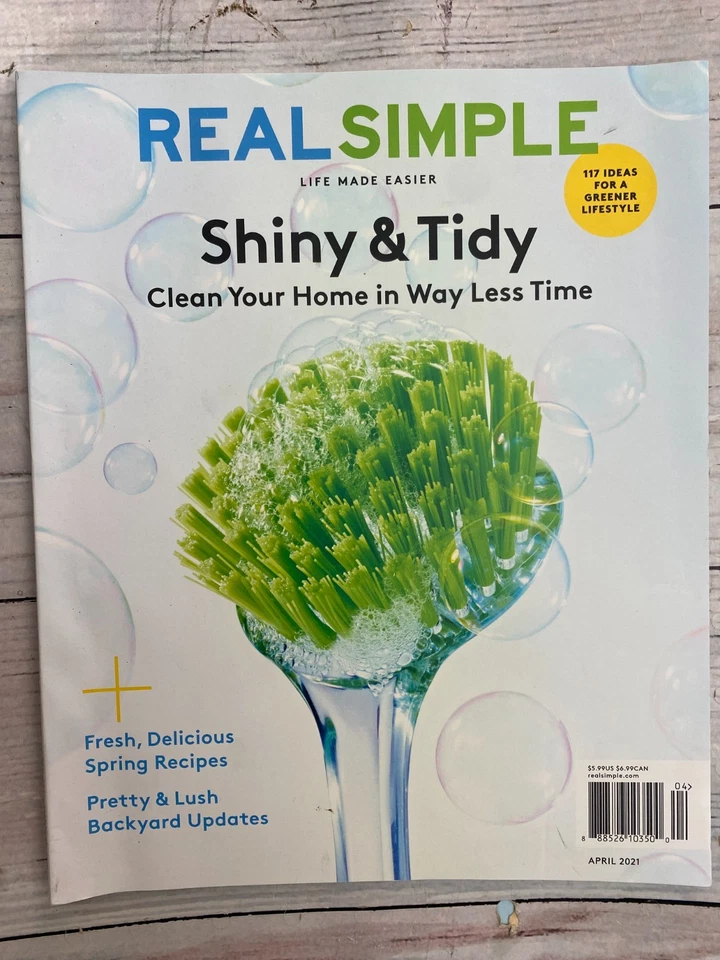 Real Simple April 2021 Magazine Shiny & Tidy Clean your home in less time - Image 1 of 1