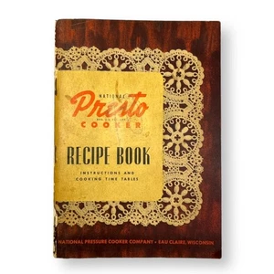 Presto Cooker Recipe Book Vintage Cookbook Lithograph Illustrations Canning - Picture 1 of 9