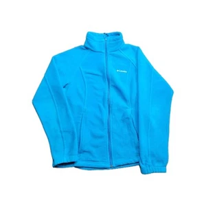 Columbia Full Zip Pullover Damen mittelblau Fleece Taschen Sweatshirt Outdoor - Bild 1 von 7