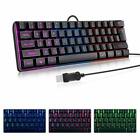 Gaming Keyboard, RGB Mechanical Keyboard Rainbow LED Backlit Feeling Smooth 61