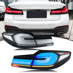 LED Tail Lights For BMW 530 540 G30 M5 F90 2017-2020 Blue Sequential Rear Lamps  - Picture 1 of 5