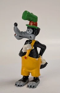 1980's Comics Spain Three Little Pigs Wolf PVC Mini Figure - Picture 1 of 2