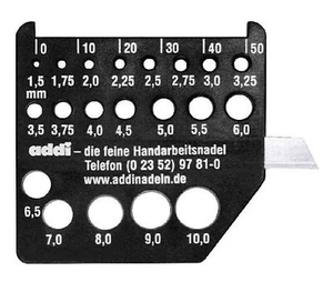 Addi Nadelmaß mit Federmesser - Farbe schwarz   Art. 404-0 - Picture 1 of 1