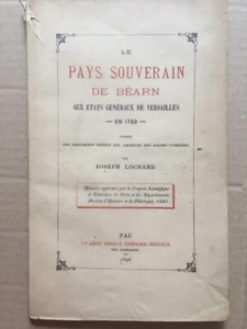 LOCHARD: Das souveräne Land von Béarn an die Generalstaaten von Versailles 1789 - Bild 1 von 2