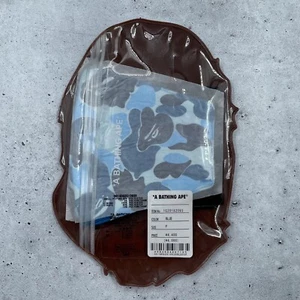 A Bathing Ape Bape Blue ABC Camo Face Mask Accessories - Picture 1 of 4