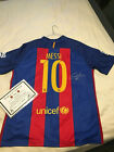 LIONEL MESSI SIGNED SOCCER JERSEY  BARCELONA with certification 