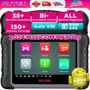 2024 Autel MaxiCOM MK808S PRO MX808S Bidirectional Car Diagnostic Scanner Tool - Picture 1 of 15