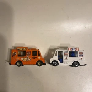 Hot Wheels Food Truck 1983 Vintage Vans Good humor Ice cream Diecast Lot Of 2 - Picture 1 of 8