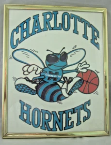 Tarjeta enmarcada Hugo the Hornet 8X10 de la NBA original 1988 de colección - Imagen 1 de 3