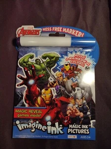 Marvel's The Avengers, 12-Page Imagine Ink Magic Pictures Activity Book NEW - Picture 1 of 3