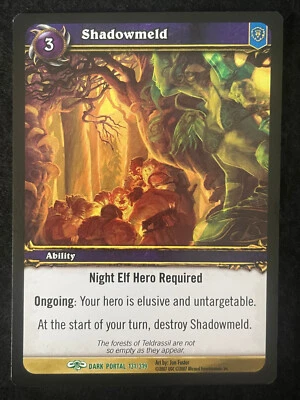 World of Warcraft Single Card Dark Portal Shadowmeld Ability Uncommon 131/319 - Image 1 of 2