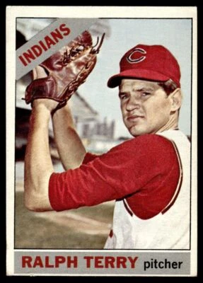 1966 Topps Baseball Card Ralph Terry C Cleveland Indians #109 - Image 1 of 2