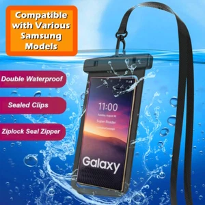 Underwater Waterproof Pouch Case For Samsung S24 S23 S22 S21 S20 S10 S8 Plus FE - Picture 1 of 19