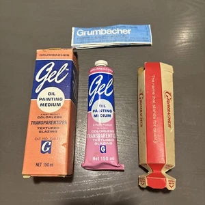 Vintage Grumbacher Gel 540-11 Oil Painting Medium Transparentizer 150 ml - Picture 1 of 9