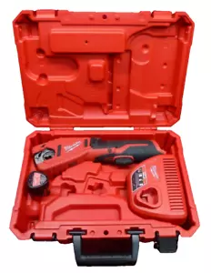 MILWAUKEE 2471-21 12 VOLT M12 COPPER TUBING CUTTER W/ BATTERY, CHARGER NICE!! - Picture 1 of 9