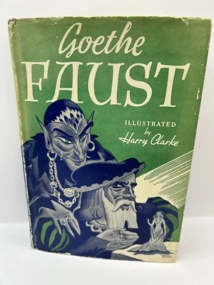 Faust, 1942, Illustrated Gift Ed. Series, Goethe, Harry Clarke, WorldPub MCM VTG - Image 1 of 4