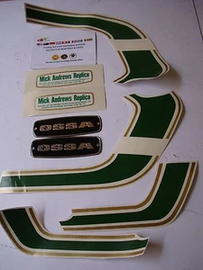 OSSA DECALS MICK ANDREWS NEW OSSA TRIAL GAS TANK OSSA MAR OSSA MICK ANDREWS - Picture 1 of 1