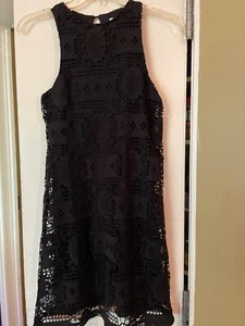 Francesca's Mi Ami Kleid schwarz Spitze gefüttert ärmelloses Kleid XXS Neu mit Etikett neu mit Etikett - Bild 1 von 9