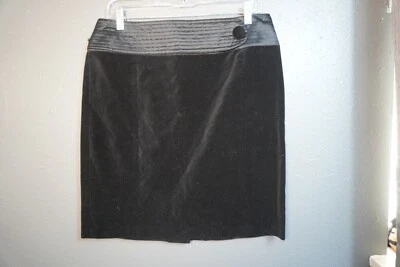 Falda formal negra de terciopelo Behnaz Sarafpour para Target Juniors para mujer talla 9 Foto 1 de 4