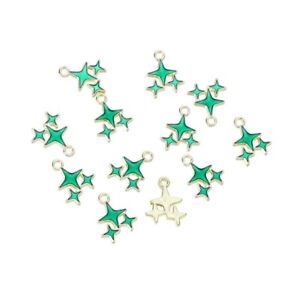 10pcs/lot Flower Heart Charms Pendants For DIY Jewelry Making Accessories