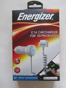 Energizer 2.1 A Car Charger For 30 Pin Devices Apple (ENG-CCIPDW) - Picture 1 of 4