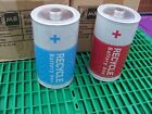 2x Battery Waste Recycling Home Office Storage Box Metal Disposal Bin Container