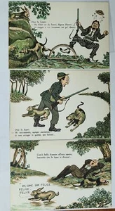 UMORISTICA CACCIA-LOTTO 3 CARTOLINE-C32-193 - Picture 1 of 1
