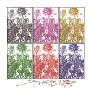 Stanley Mouse Grateful Dead signed Autogramm 9x9 Blotter Kunstdruck - Beckett COA - Bild 1 von 3