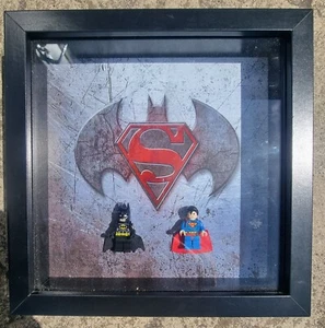 Framed Lego Batman & Superman. - Picture 1 of 2