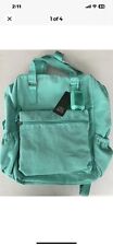 Large Square Shape Backpack, Full Zipper Closure, And Front Zipper Pockets