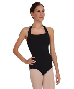 Capezio Women's Leotard Halter Sleeveless Dancewear, Black Size Small NWT - Picture 1 of 2