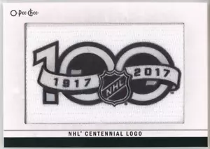 2024-25 24-25 O-Pee-Chee OPC NHL CENTENNIAL LOGO Manufactured Patch card - Picture 1 of 2