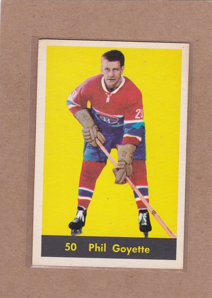 1960-61 PARKHURST HOCKEY PHIL GOYETTE #50 CANADIENS EX *A32517 - Image 1 of 1
