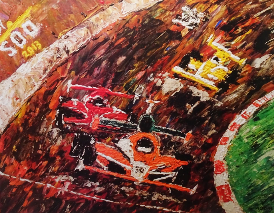 Плакат гоночный автомобиль Indy 500 2013 Indianapolis ограниченный выпуск M. Moore - Изображение 1 из 4