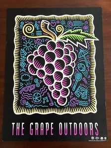 BURTON MORRIS GLOBAL RELEAF/E&J GALLO THE GRAPE OUTDOORS ORIGINAL POP ART POSTER - Picture 1 of 12