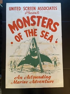 Monster of the Sea Original One Sheet Movie Poster 28 x 42" (1930) - Picture 1 of 1
