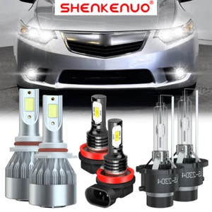 For Acura TSX 2009-2014 Combo HID/LED Headlight High Low Beam Fog Light Bulbs C6 - Picture 1 of 20