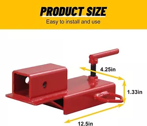 Clamp On Forklift Hitch Receiver Pallet Fork Trailer Towing Adapter 2inch Insert - Picture 1 of 7