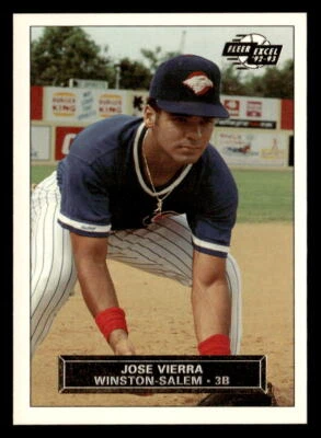 Jose Vierra 1992 Fleer Excel  Card #14 Winston-Salem Spirits - Image 1 of 2