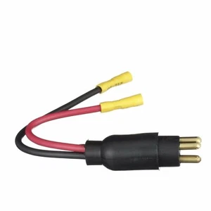 SEACHOICE 13751 Trolling Motor Plug Straight Male 12V - Picture 1 of 7