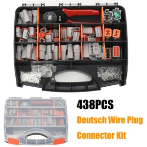438PCS Deutsch DT Connector Plug Kit With Genuine Deutsch Crimp Tool Automotive - Picture 1 of 12