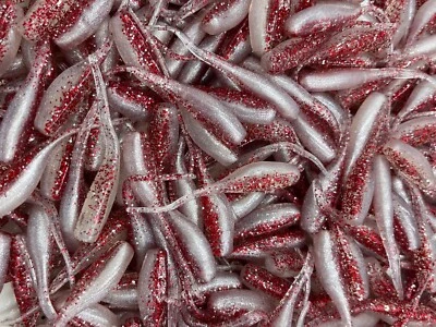 SOUTHERN PRO 24 pk 2" Bleeding Shad Stinger Shad Crappie Fishing Bluegill Perch