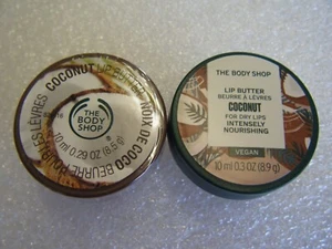 BODY SHOP " COCONUT " LIP BUTTER - 2 X 10ml - SEALED - RARE - Picture 1 of 4